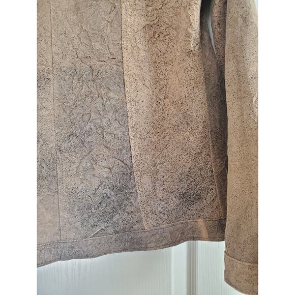 Authentic Unique Reversible Mexican Leather Textured Jacket NWT, Women's Medium - Picture 14 of 16